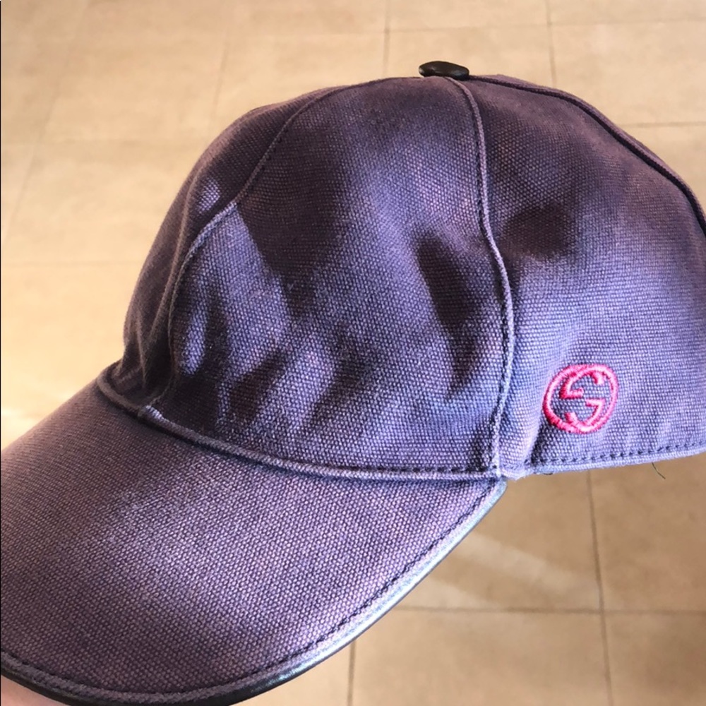 Purple Gucci baseball cap